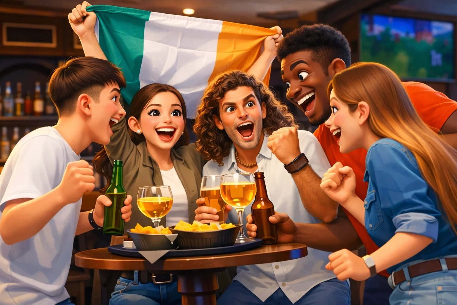 Clientes de un bar viendo el Mundial 2026